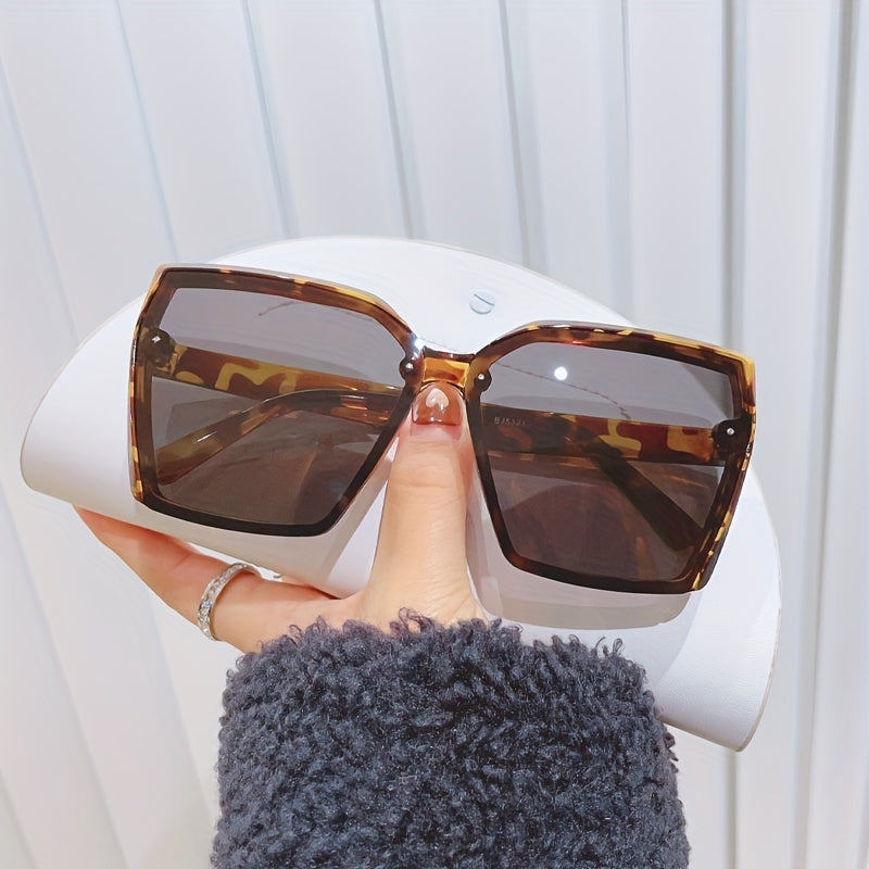 Oversized Square Sunglasses Gradient Glasses UV400