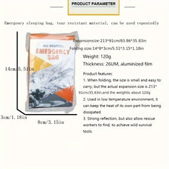 Aluminized Emergency Sleeping Bag Blanket