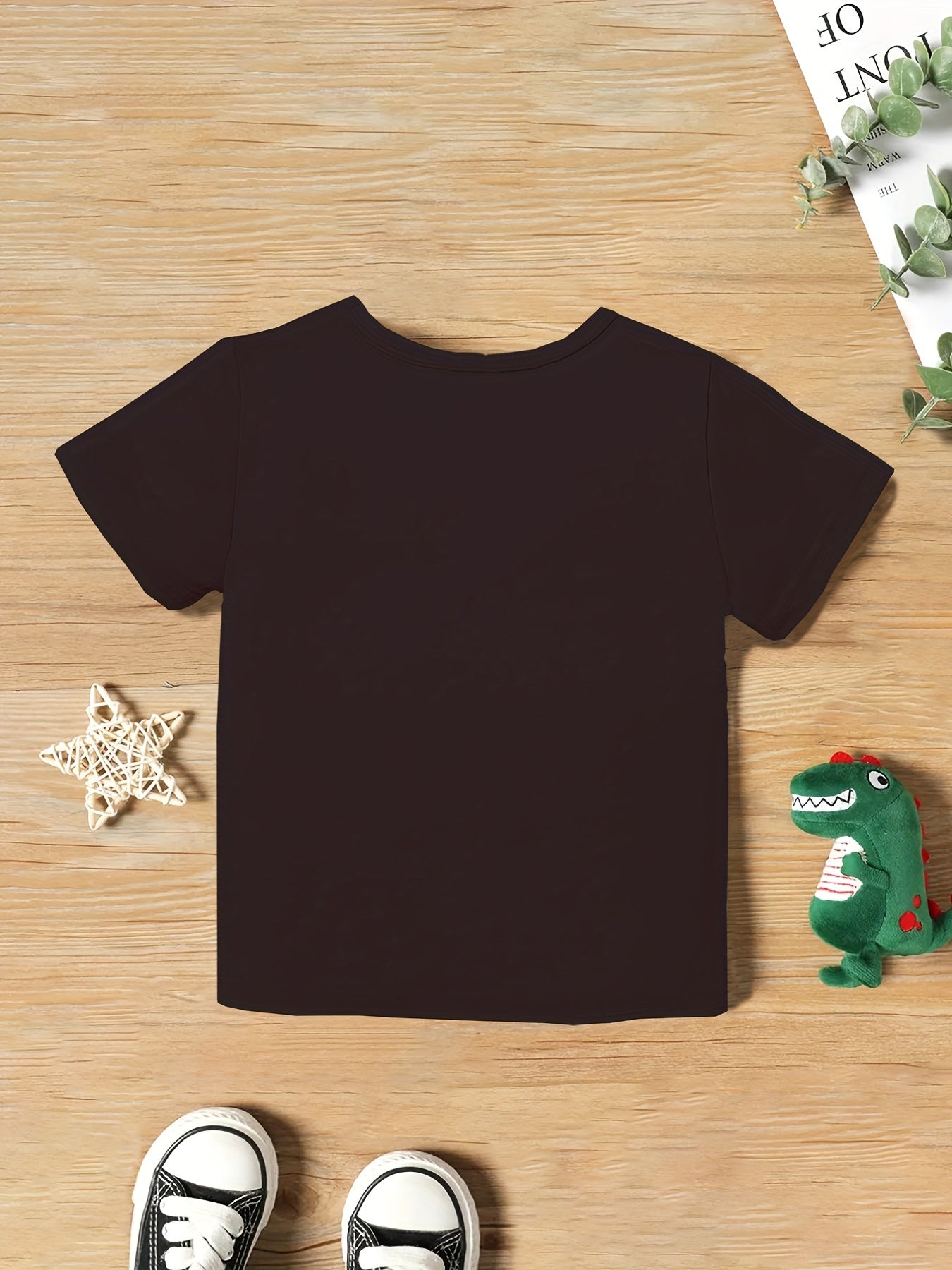 Letter Print Round Neck T shirt Casual Baby Summer Clothes