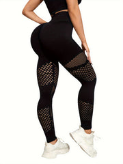 High Waist Ripped Leggings Sports Fitness Yoga Pants