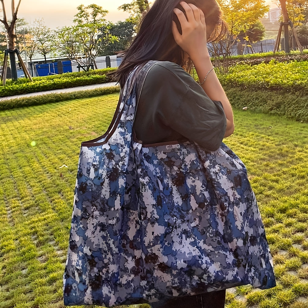 All Over Print Shoulder Bag Large Capacity Lightweight Shopper Bag