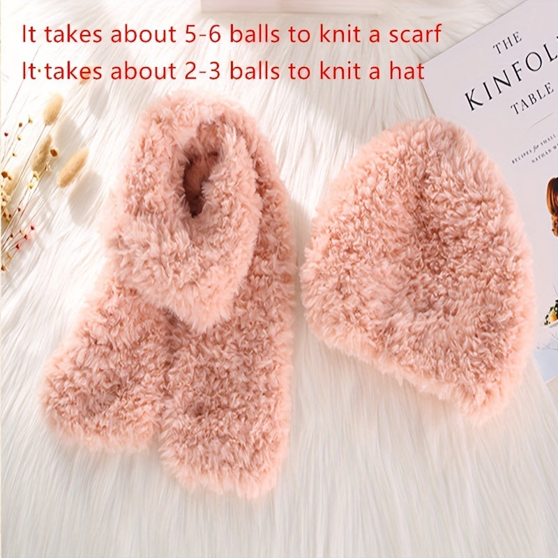 Soft Mink Fleece Yarn for DIY Knitting Crochet Hand Knitted Projects