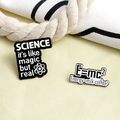 Chemical Physics Formula Pattern Zinc Alloy Pin