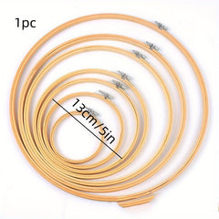 Bamboo Embroidery Stretch Adjustable Cross Stitch Hoop Tool