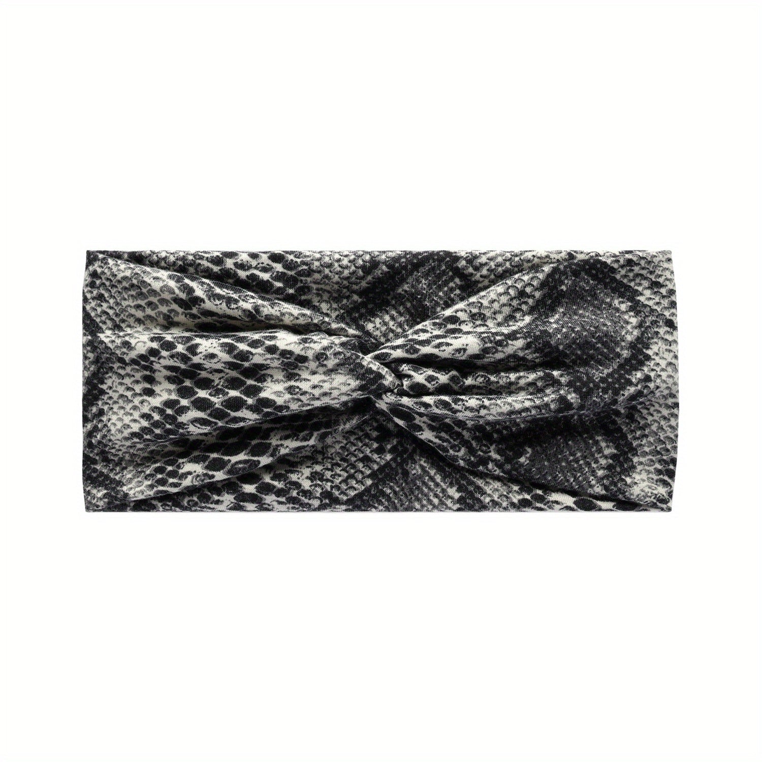 Boho Cross Knotted Headband Leopard Print Hair Band Y2K Bandana