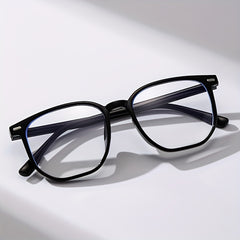 Square Clear Lens Glasses For Men Women Anti Light Rivet Decor Glasses