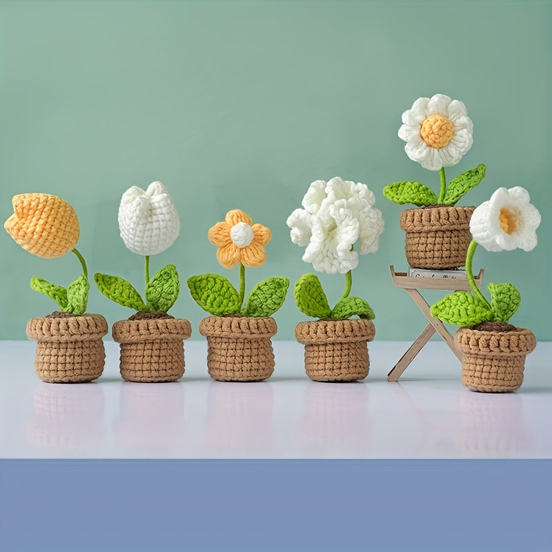 Crochet Plant Ornaments Kit with English Instructions