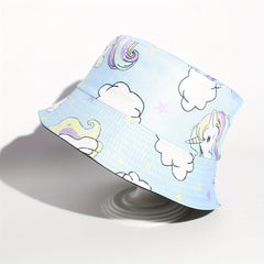 Unicorn Print Sun Protection Fisherman Hat