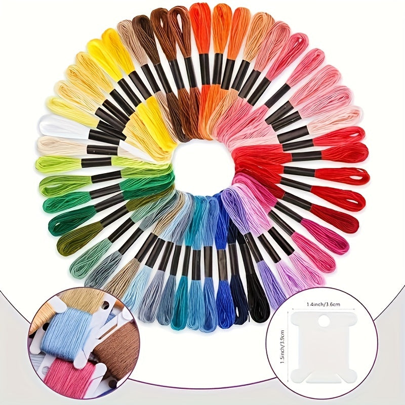 50-100pcs DIY Cross Stitch Thread Embroidery Thread Winder