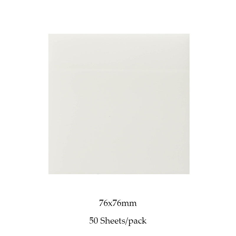 50 Waterproof Clear Sticky Notes for Home & Office