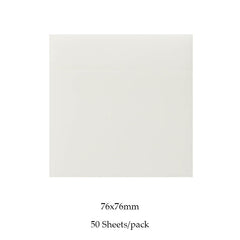 50 Waterproof Clear Sticky Notes for Home & Office