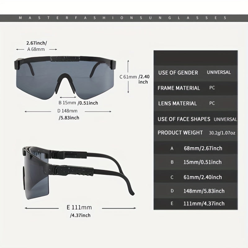 Men's Retro Cycling Sunglasses UV Resistant