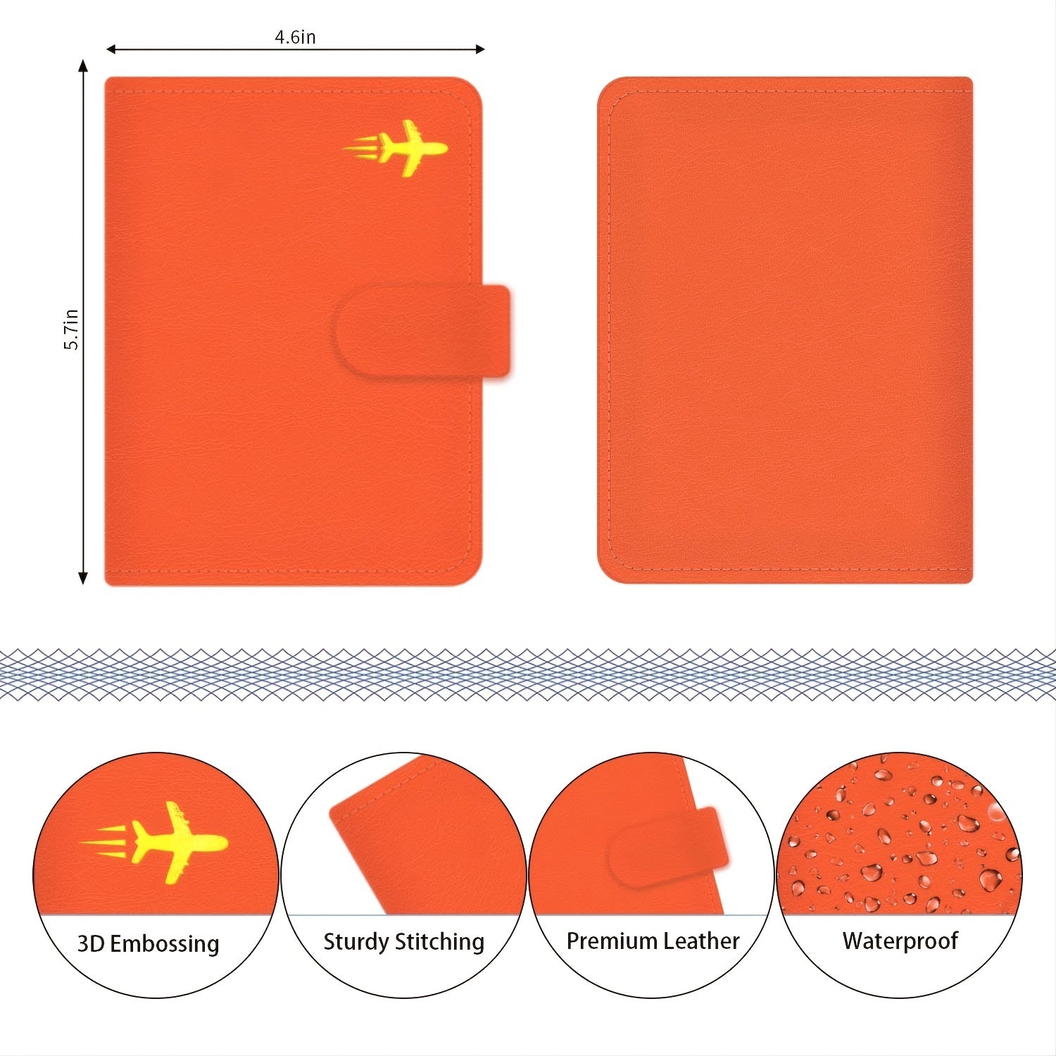 RFID Waterproof Travel Wallet Passport Holder Card Slots