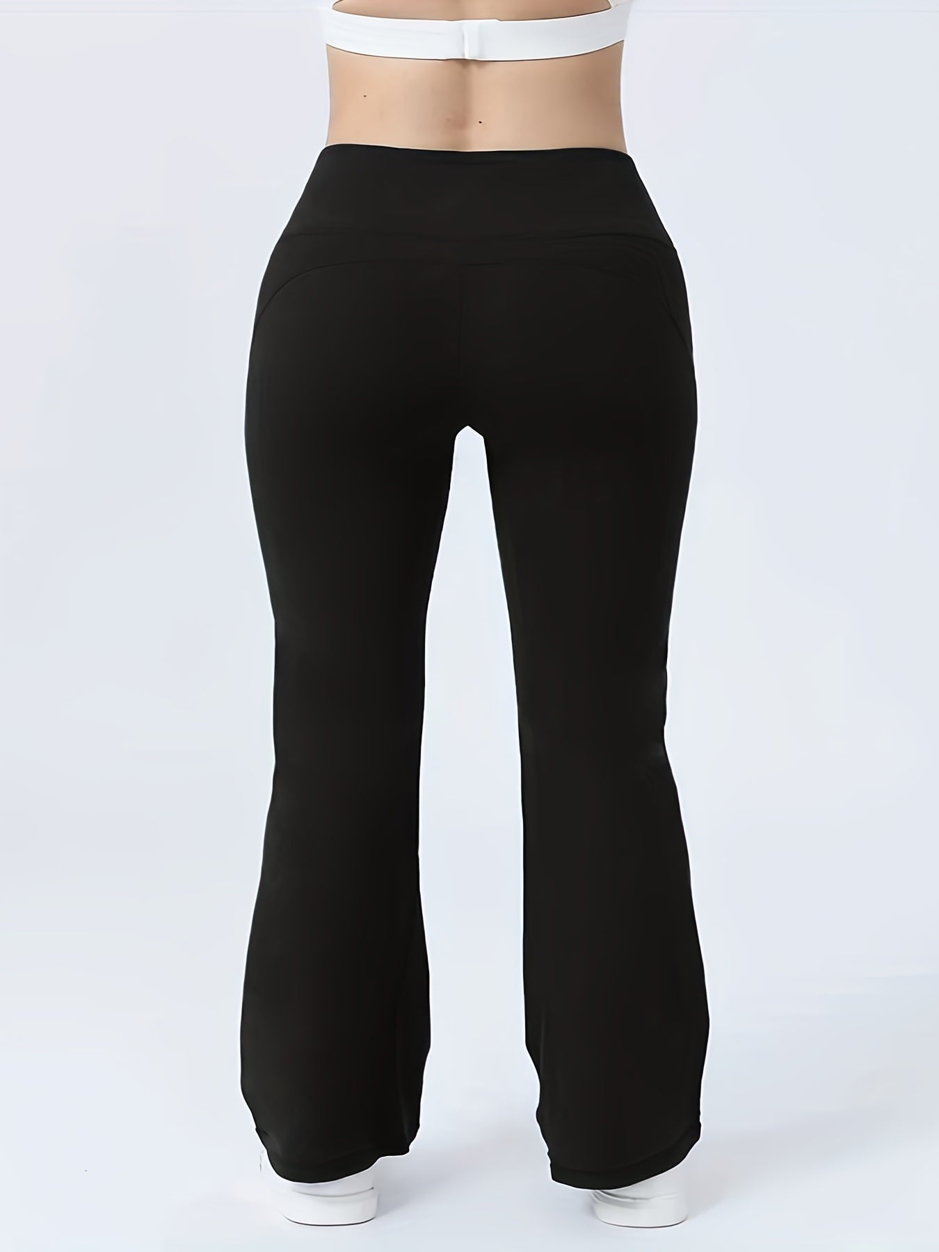  Casual Pants High Stretch Flare Leg Pants