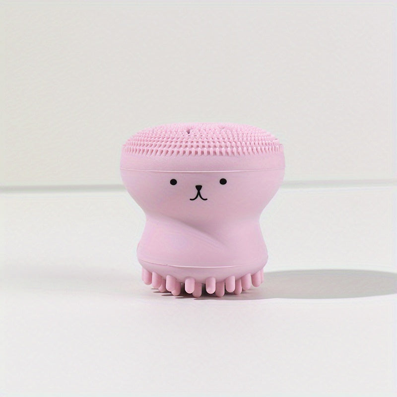 Silicone Exfoliating Face Brush Pore Minimizing Massage Soft Bristles