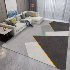 Modern Crystal Velvet Area Rug Non-slip Polyester