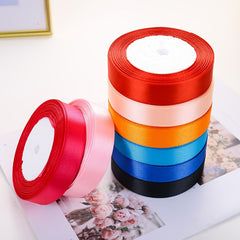86m Polyester Stain Ribbon for Gift Wrapping, Bow Making, Wedding Deco