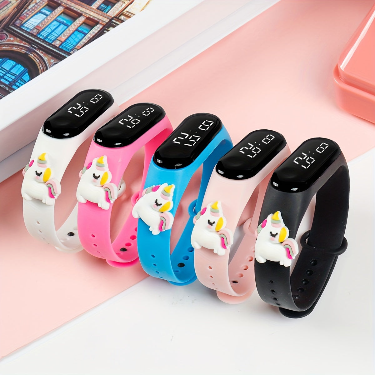 Unicorn Pattern LED Kids Electronic Watch Bracelet Gift