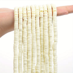 350pcs 6mm Flat Round Polymer Clay Beads for DIY Jewelry Making