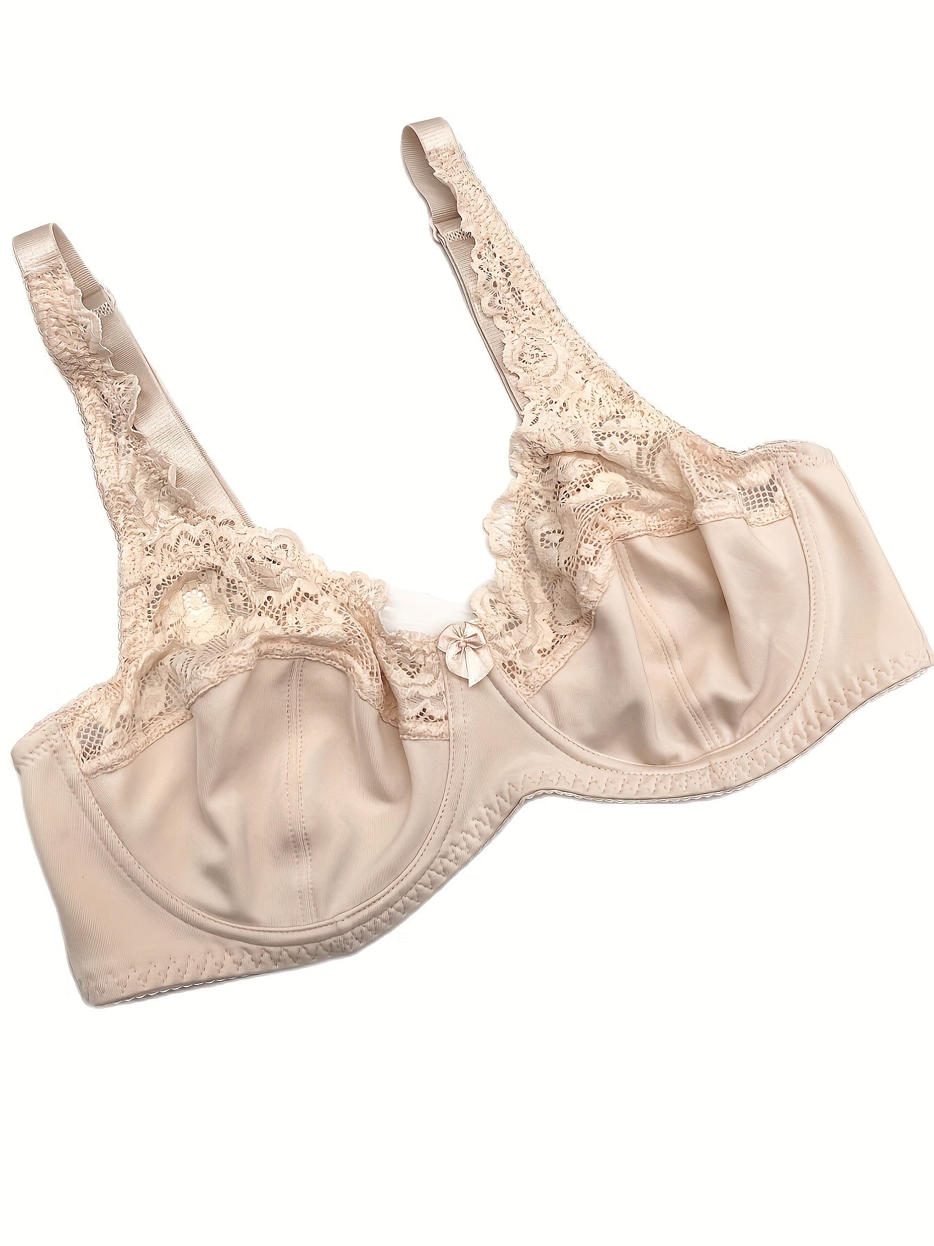  Sexy Bra Women's Plus Lace Underwire Full Cover Mini Bow Light Bra