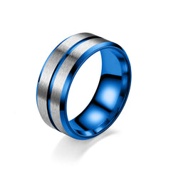 Men's Stainless Steel Ring for Casual Wear