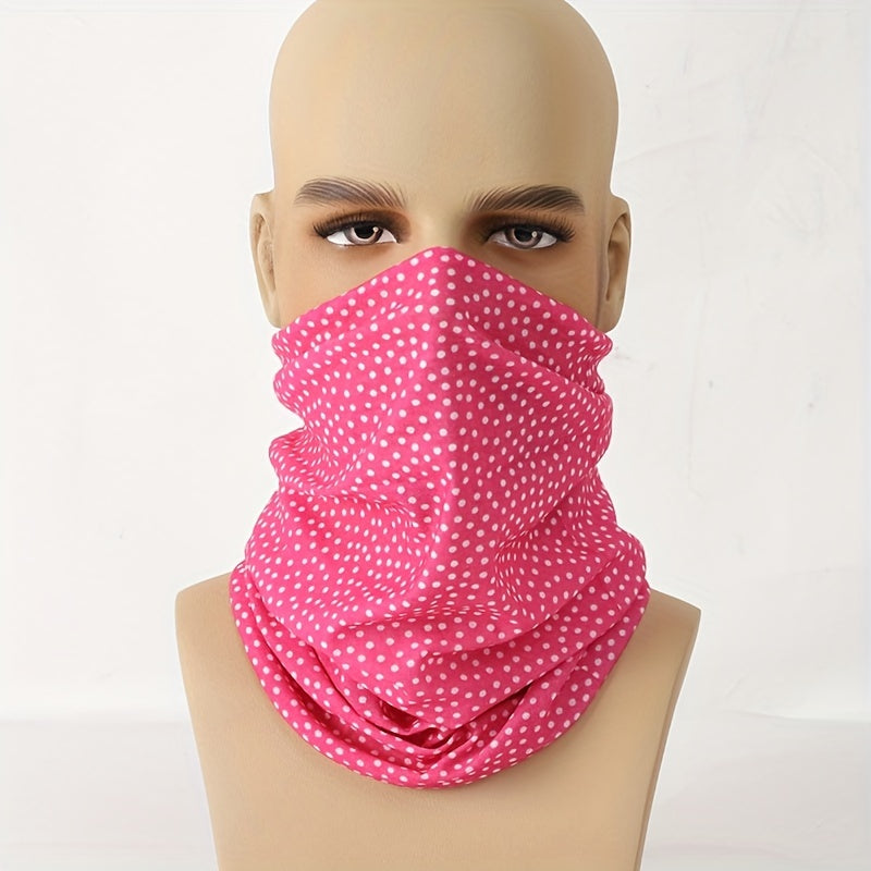 Pink Cycling Headscarf for Men with Print