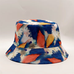 Stylish Tie Dye Bucket Hat Women Summer Sun Basin Cap