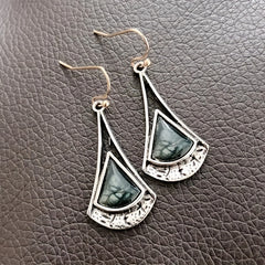 Glass Pendant Earrings Men's Casual Jewelry Accessories