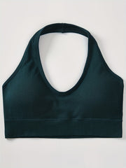 3pcs Halter Sports Bras Comfy & Breathable Fitness Intimates Bra
