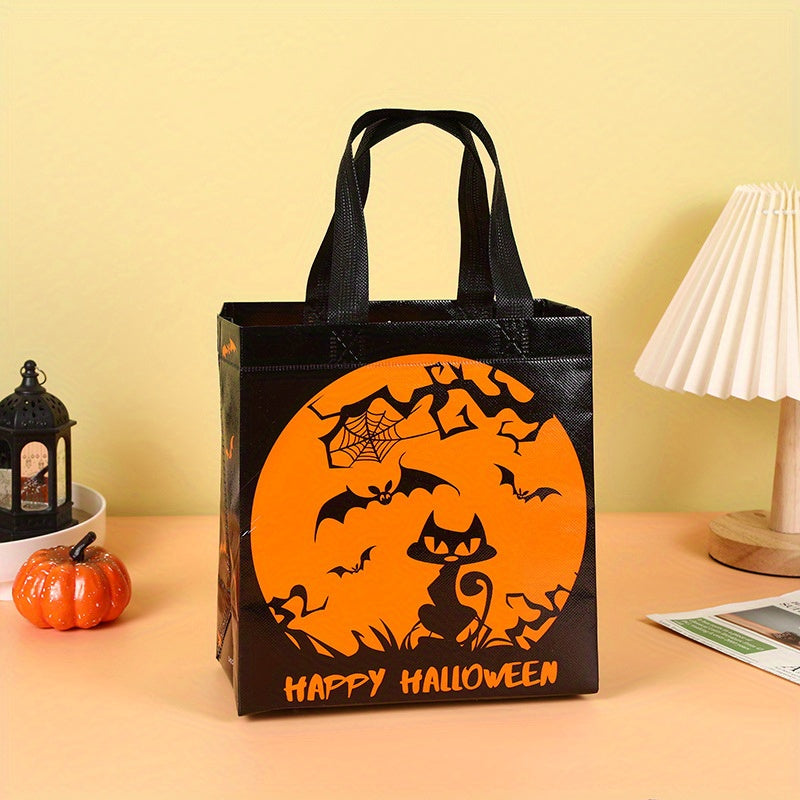 20pcs Halloween Party Gift Handbag Ghost Skull Elf Print Tote Bag No woven