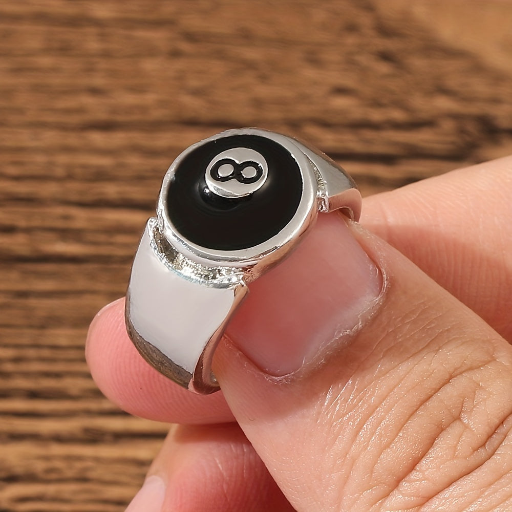 Men's Oil Drop Finger Ring No 8