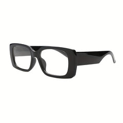 Minimalist Square Frame Clear Lens Glasses Decorative Anti Light Eyewear