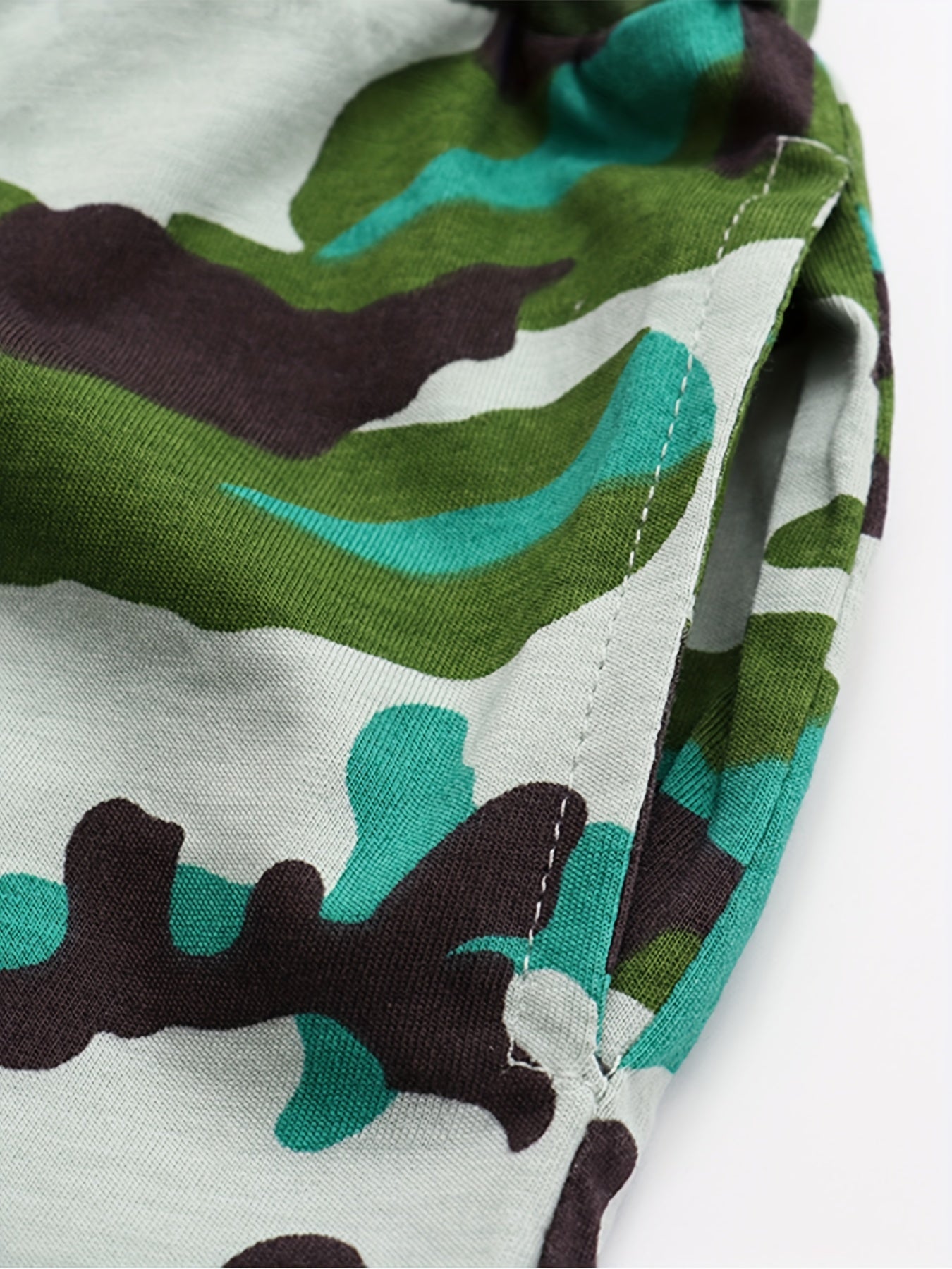 Kids Camouflage Graphic Drawing Shorts For Vacation Party