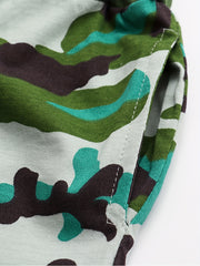 Kids Camouflage Graphic Drawing Shorts For Vacation Party