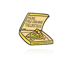 Cartoon Pizza Series Brooch - Last Slice Pizza Club