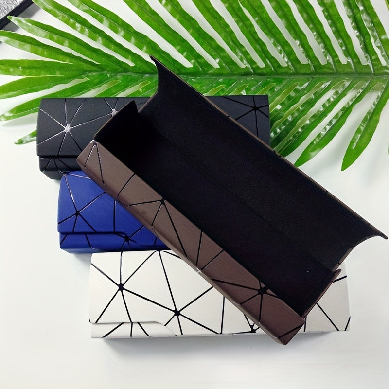 Geometric Eyeglasses Case Magnetic Closure Glasses Sunglasses Case
