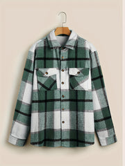 Men's Vintage Plaid Jacket for Spring Fall