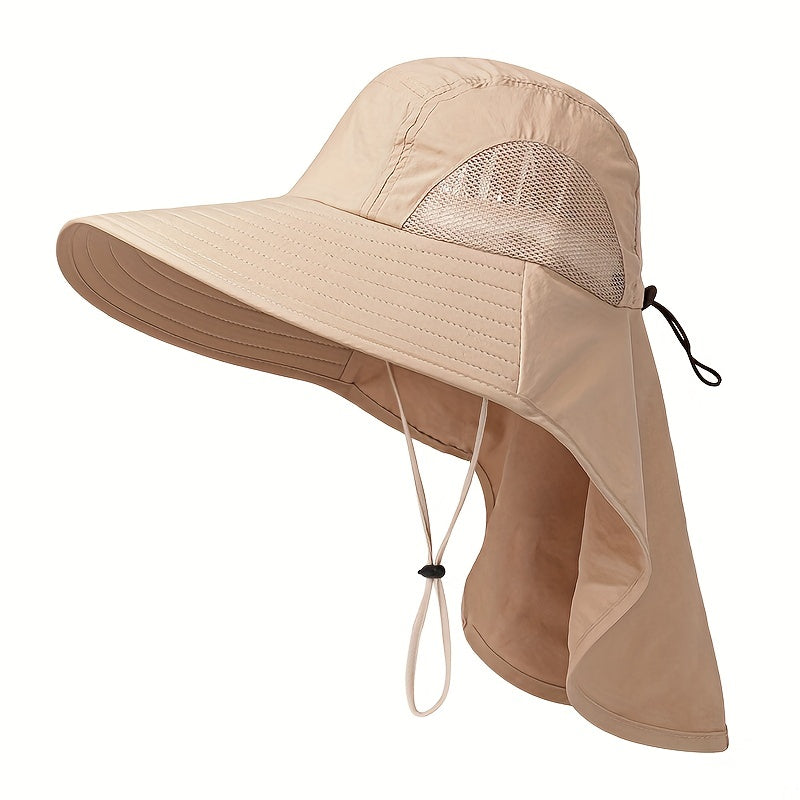 Mesh Boonie Hat with Neck Flap for Outdoor Activities