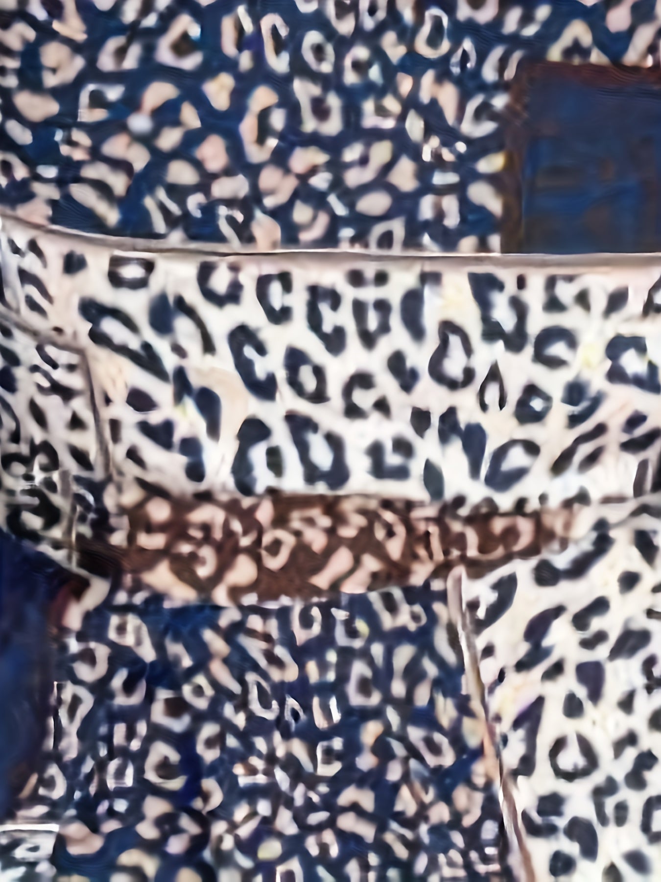  Leopard Print Long Sleeve Button-Up Maxi Shirt Dress