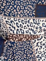  Leopard Print Long Sleeve Button-Up Maxi Shirt Dress