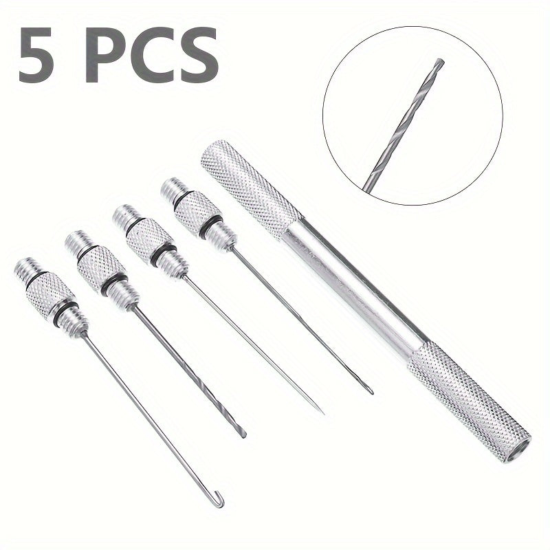 5pcs Carp Fishing Boilie Bait Drill Hair Rigs Baiting Needle Carp Rigs