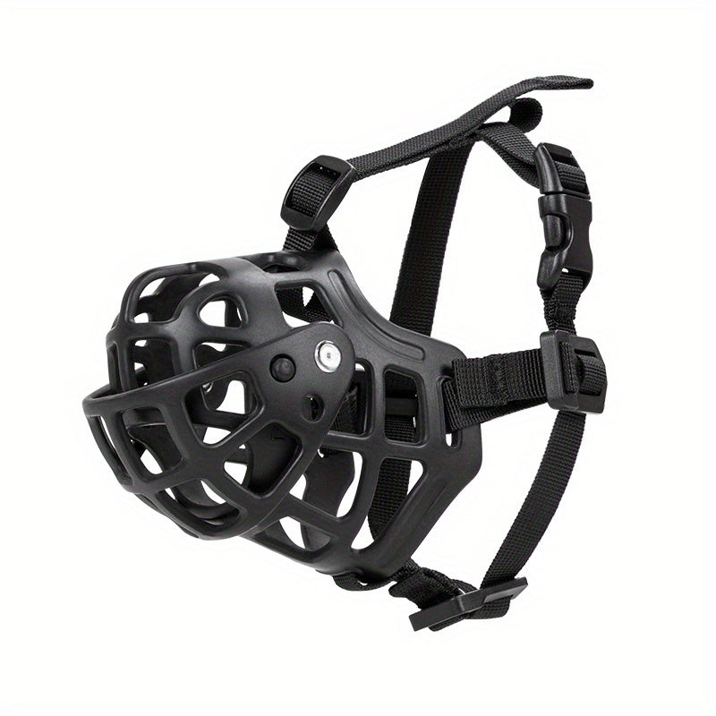 Adjustable Breathable Basket Dog Muzzle Prevents Biting Chewing