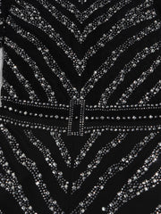 Women's Sexy Rhinestone High Neck Jumpsuit