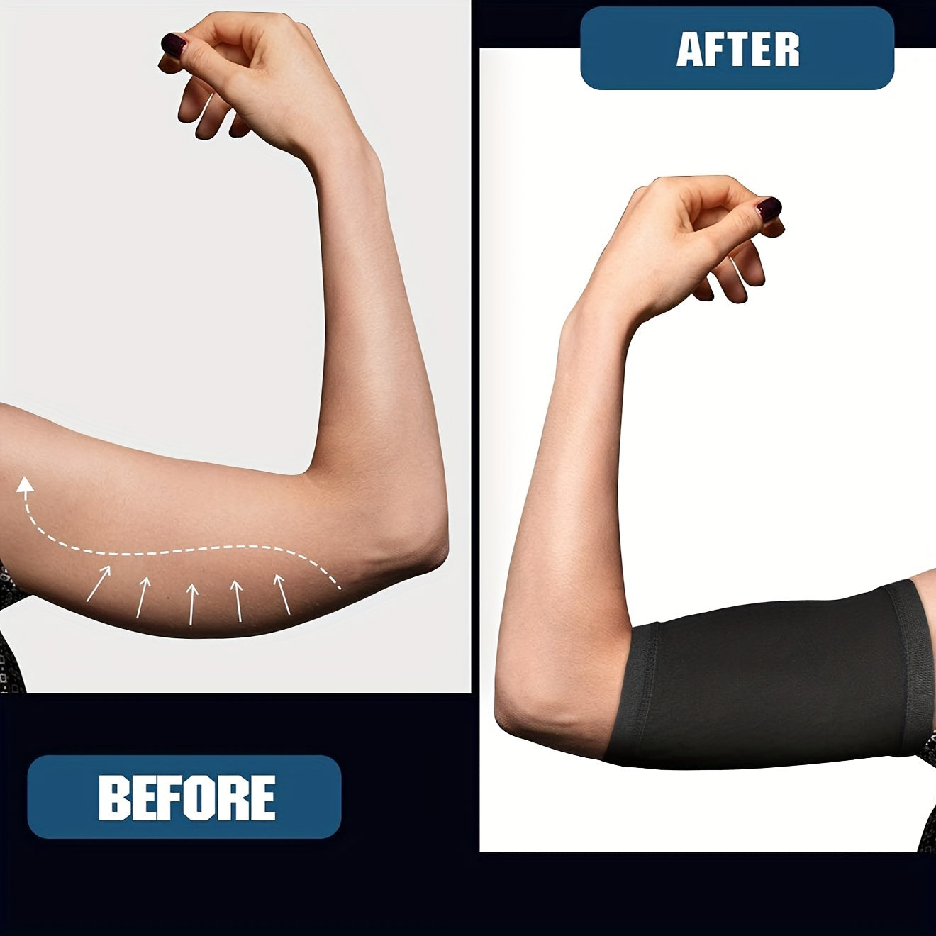 Women's Arm Trimmers Sauna Sweat Bands Compression Sleeves