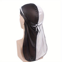 Satin Durag Silk Hip Hop Unisex Head Wraps Turban Night Caps