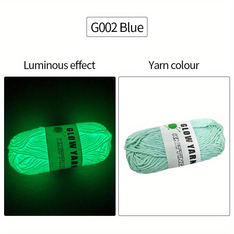Glow In The Dark Yarn Soft Luminous Yarn DIY Knitting Crocheting Supplies