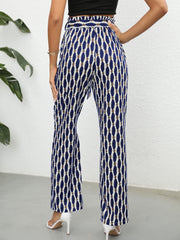 Wide Leg Pants Tie Front Casual Spring Summer Women's Clothing