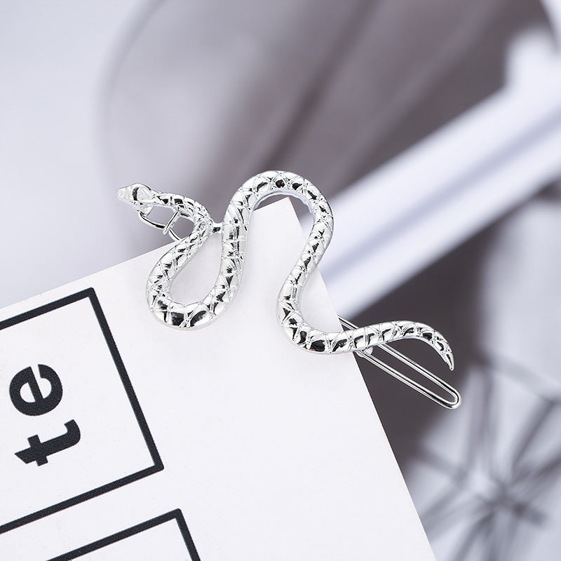 Snake Decor Hair Clip Bohemia Style Headwear Non Slip Hair Accessory