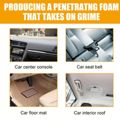 2pcs Foam Cleaner Anti Aging Cleaning for Car Interior Surfaces