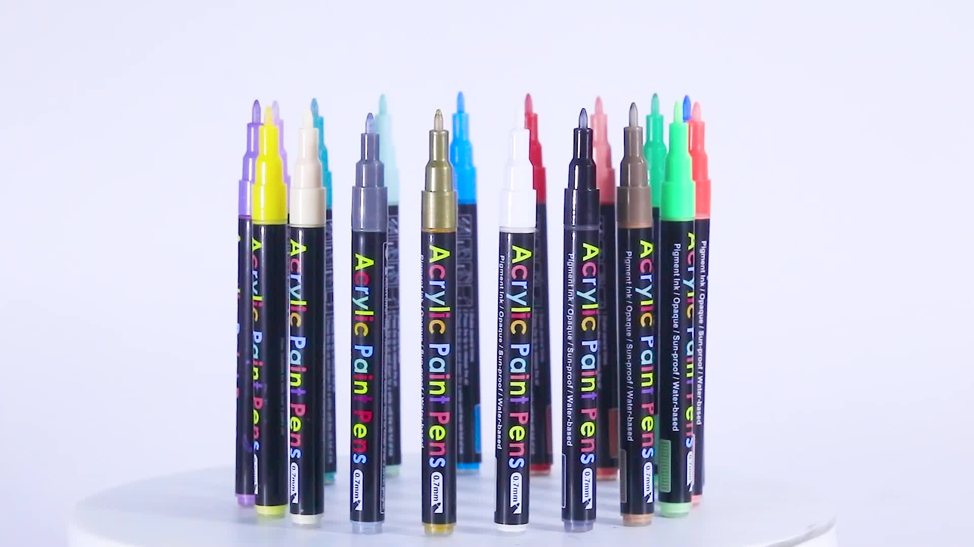 18 Acrylic Pens for DIY Handcraft Easter Decoration